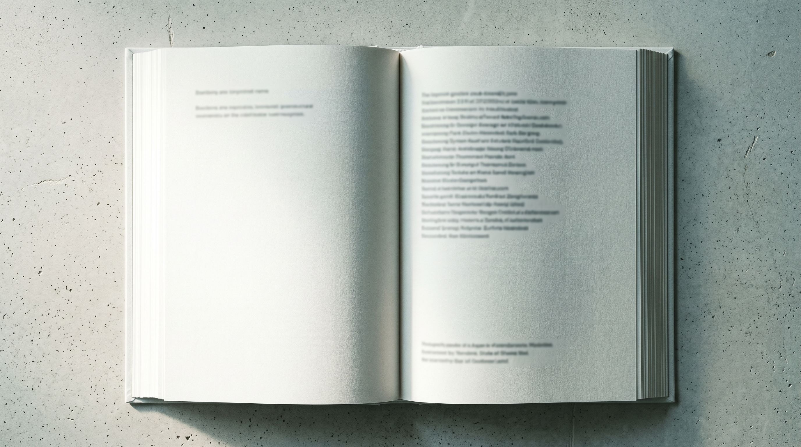 The imprint page of a book